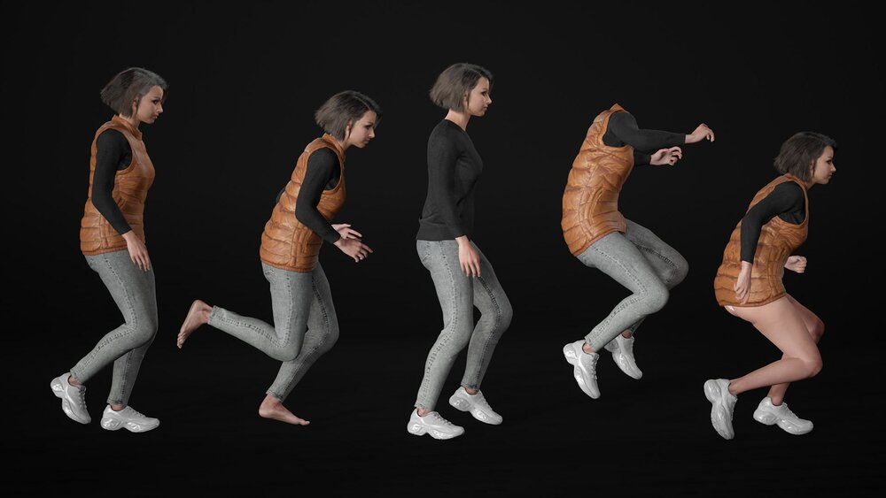 Woman - Autumn Outfit - Modular - Rigged 