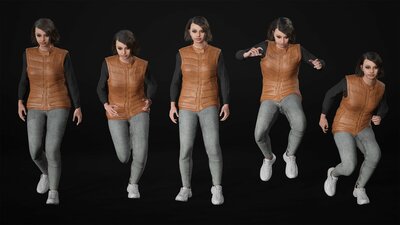 Woman - Autumn Outfit - Modular - Rigged 