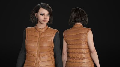 Woman - Autumn Outfit - Modular - Rigged 