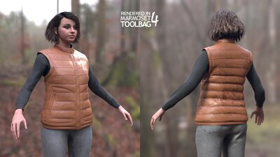 Woman - Autumn Outfit - Modular - Rigged 