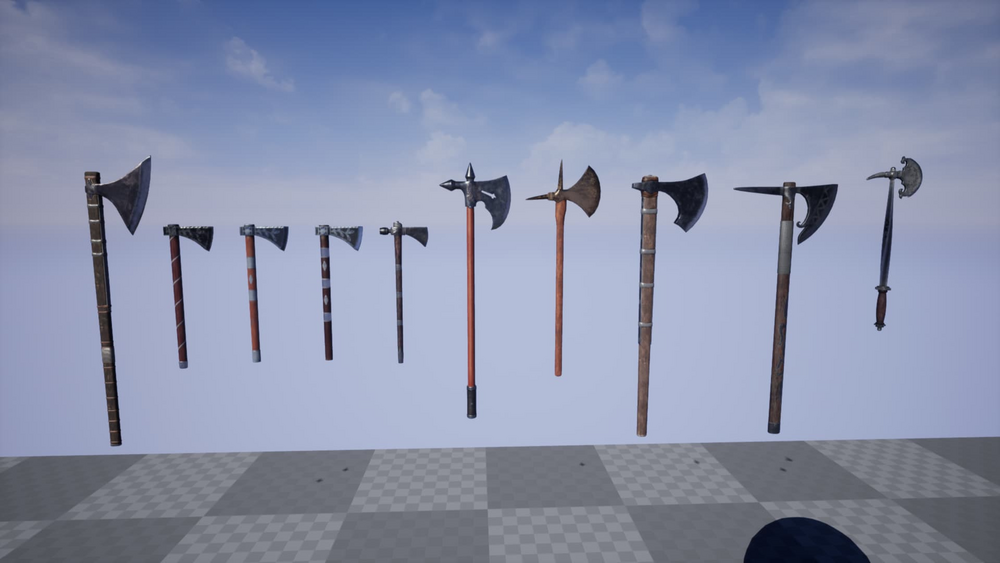 Medieval Ax Set 02 