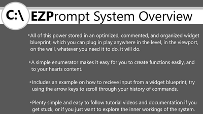 EZPrompt - In-Game Console 