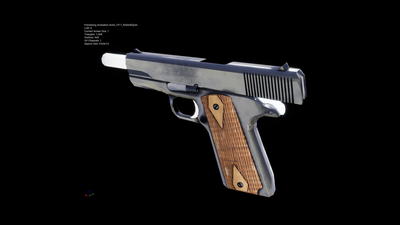 Low Poly Animated 1911 Pistol 