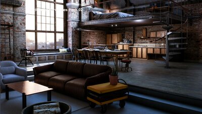 Industrial Furniture Pack 02 