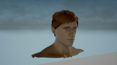 Male Stylized Hair For Game 