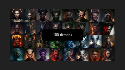 500 Evil Avatar Portraits SET 