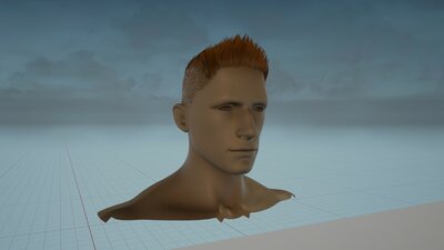 Male Stylized Hair For Game 