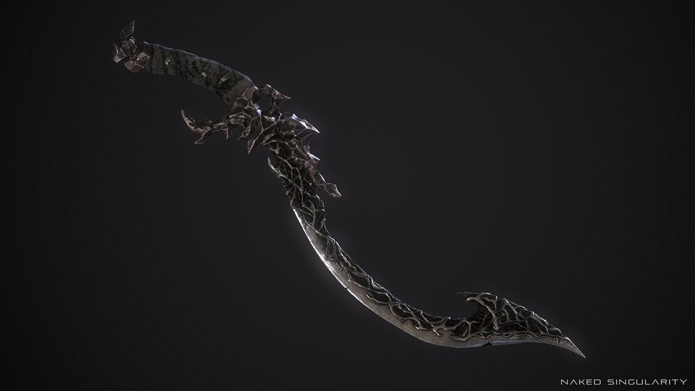 DARK FANTASY MEDIEVAL WEAPONS - Skeletal weapon ready [Sword,Shield,Axe,Bow...] 