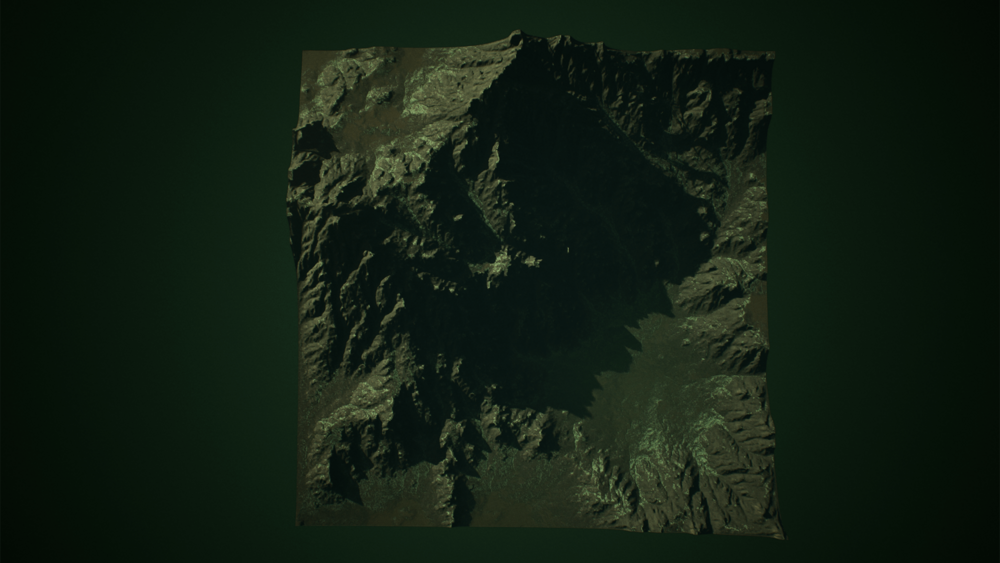 Rocky Mountains Landscape Heightmaps 