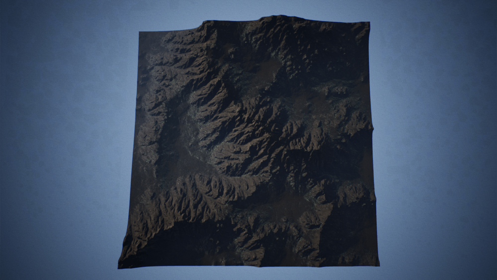 Rocky Mountains Landscape Heightmaps 