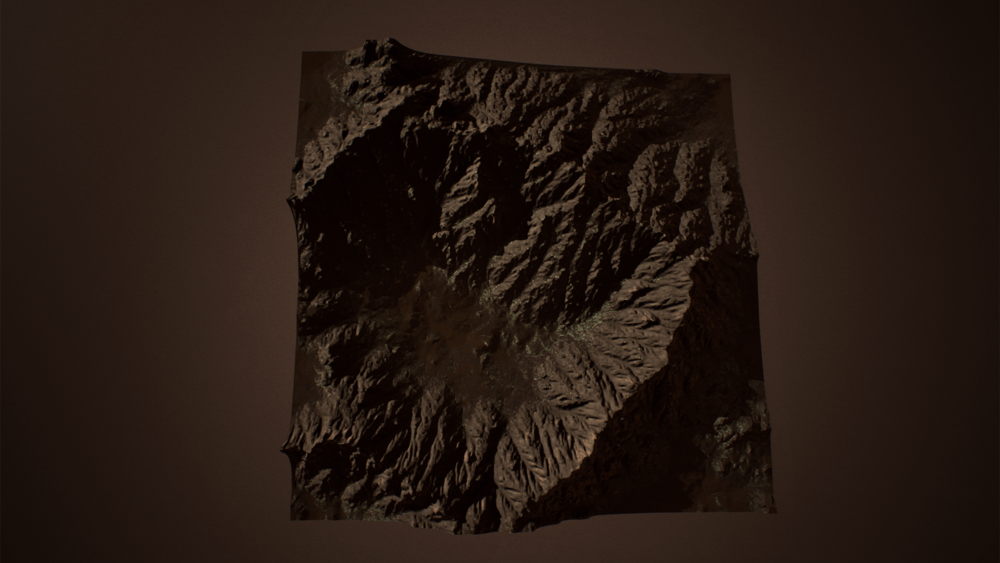 Rocky Mountains Landscape Heightmaps 