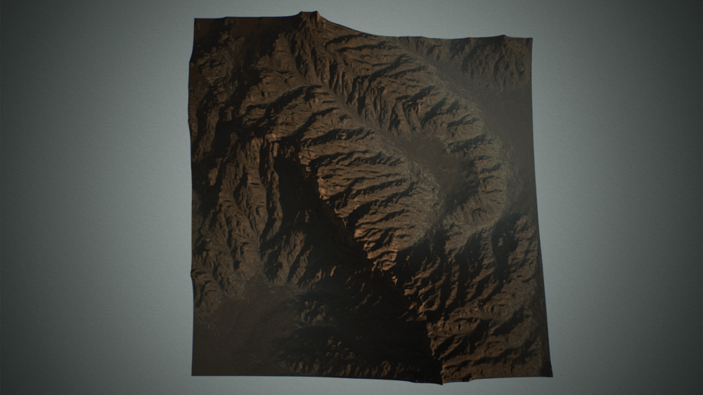 Rocky Mountains Landscape Heightmaps 