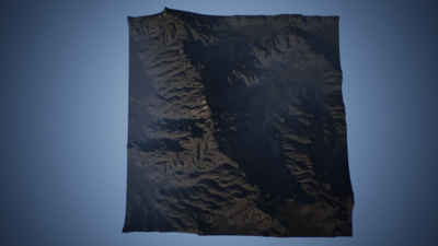 Rocky Mountains Landscape Heightmaps 