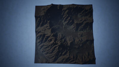 Rocky Mountains Landscape Heightmaps 