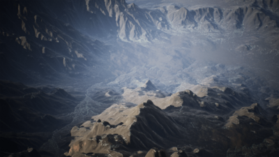 Rocky Mountains Landscape Heightmaps 