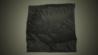 Rocky Mountains Landscape Heightmaps 