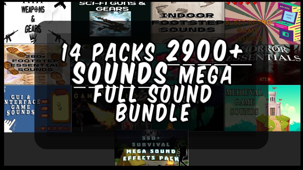 14 PACKS & 2900+ SOUNDS! FULL MEGA SOUND BUNDLE 