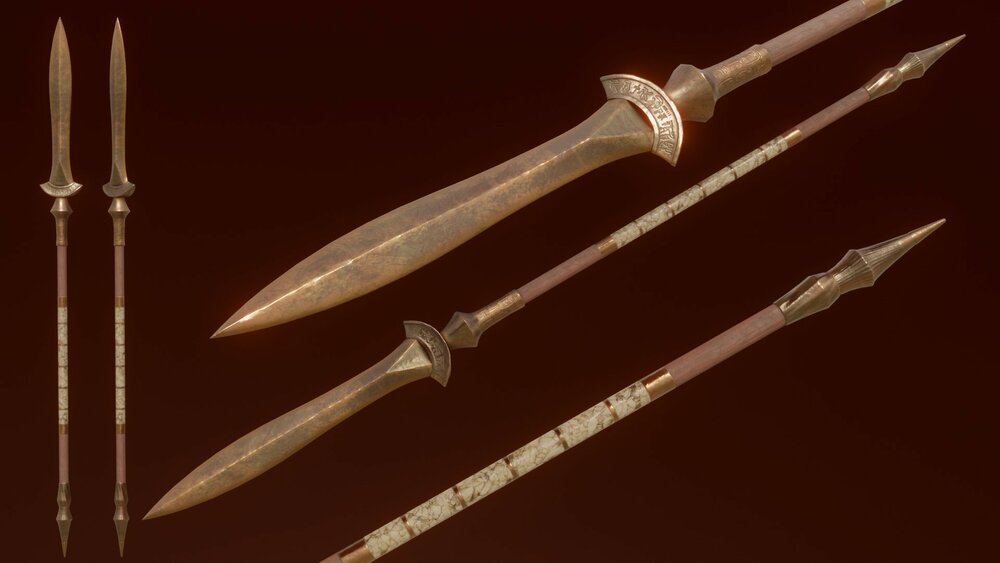 Copper Fantasy Weapon Set 