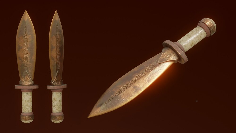 Copper Fantasy Weapon Set 