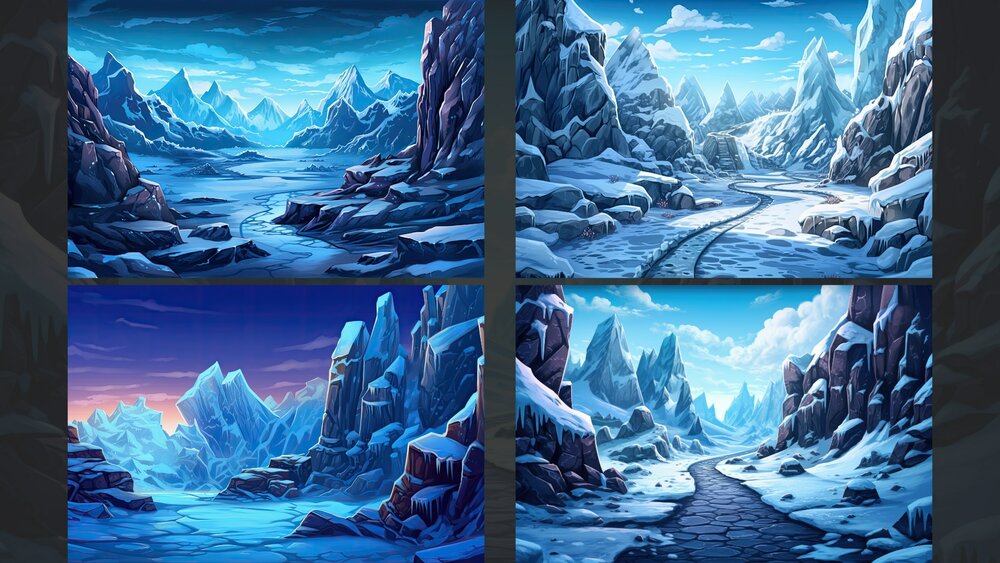 BACKGROUND - Stylized Mountain 1 