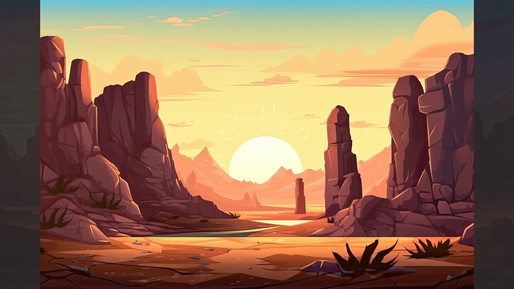 BACKGROUND - Stylized Mountain 1 