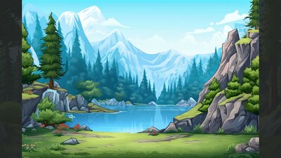 BACKGROUND - Stylized Mountain 1 