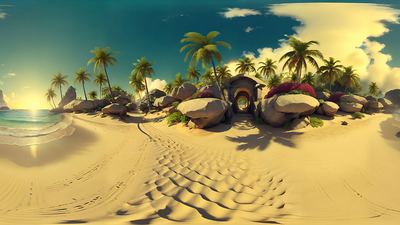 41 HDRI Tropical Beach - 8k 