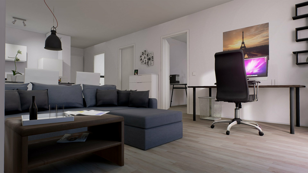 ThreeDee: Modern Flat Interior 