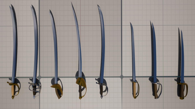 Pirate Melee Weapons 