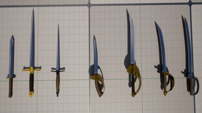 Pirate Melee Weapons 