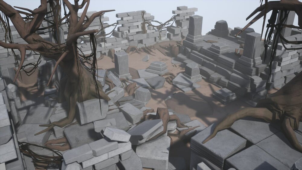 Stylized Ruins Props v.01 