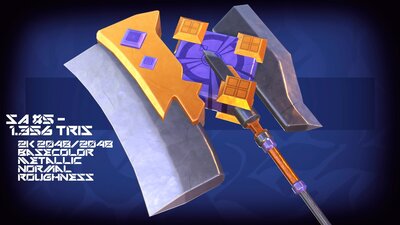 Stylized Axes PBR Asset Pack Vol.1 