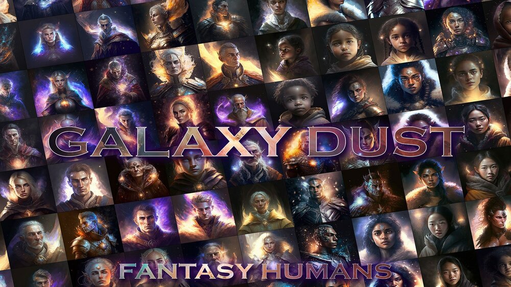 Galaxy Dust - Fantasy Humans 4 - FPS / RPG / Icon Bundle 