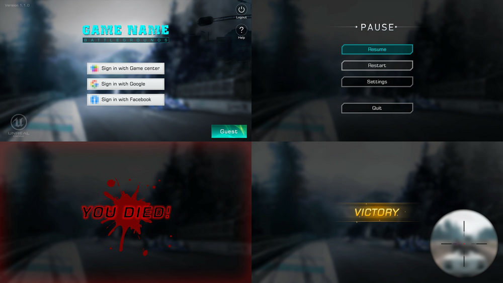 Modern Shooting UI Pack 