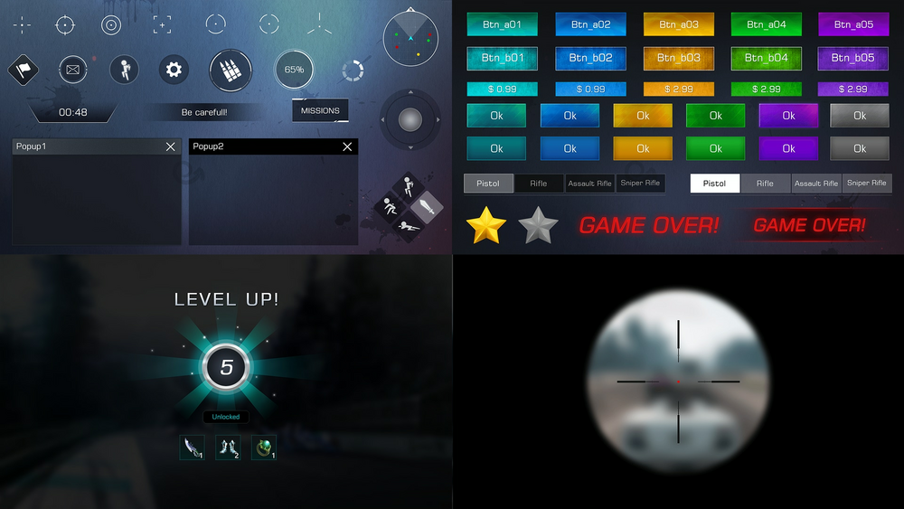 Modern Shooting UI Pack 