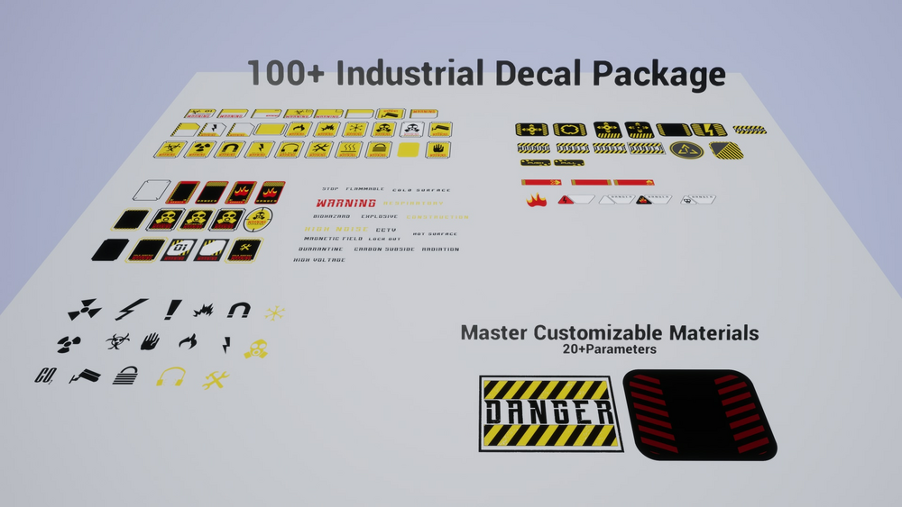 100+ Industrial Decal Package / AI SOURCES 