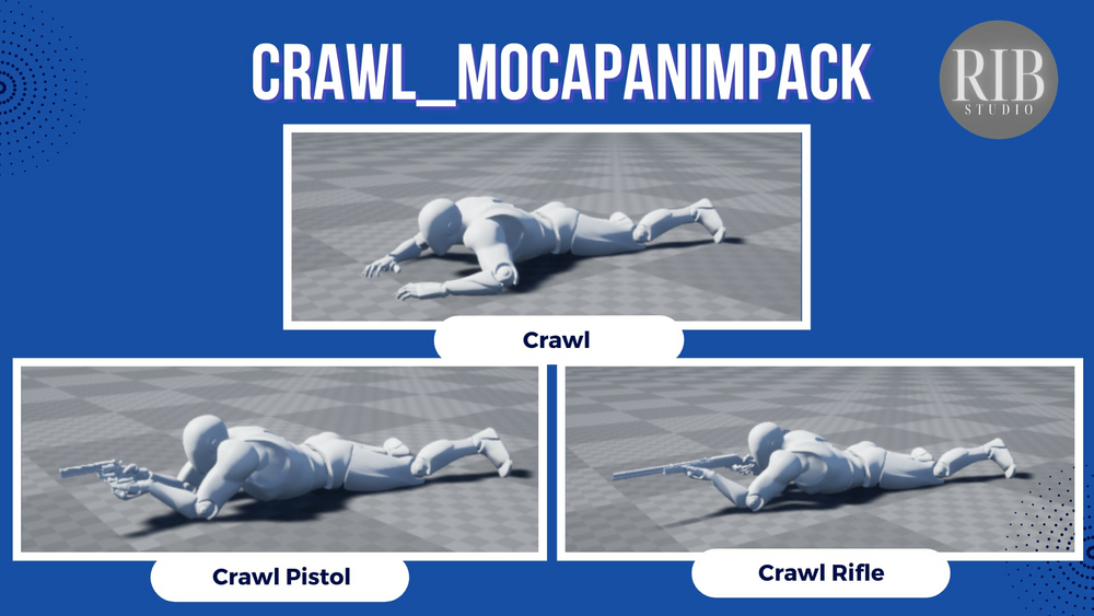 Crawl_MocapAnimPack 