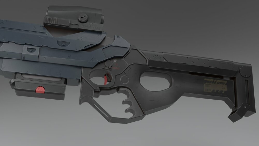 Sci fi assault rifle 