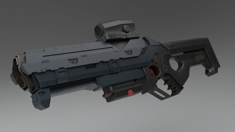 Sci fi assault rifle 