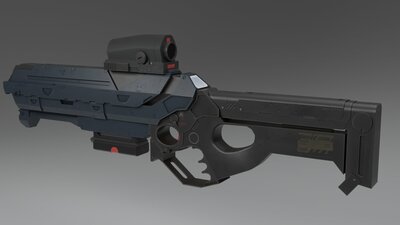 Sci fi assault rifle 