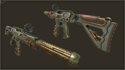 The SteamPunk Assault Rifle 