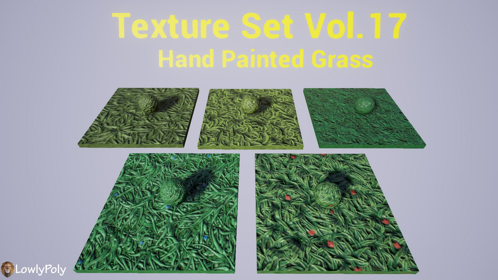 Grass Vol.17 - Hand Painted Texture Pack 