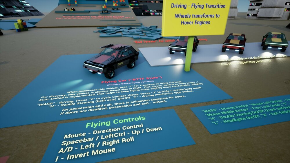 Sci-Fi Drive 2 Fly Transforming Customizable Modular Vehicles 