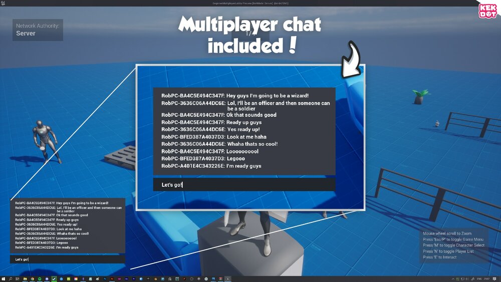 Beginner Multiplayer Lobby - Blueprint Template - By Kekdot 