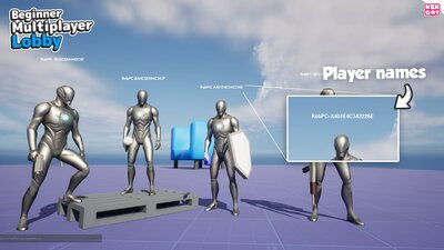 Beginner Multiplayer Lobby - Blueprint Template - By Kekdot 