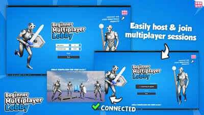 Beginner Multiplayer Lobby - Blueprint Template - By Kekdot 