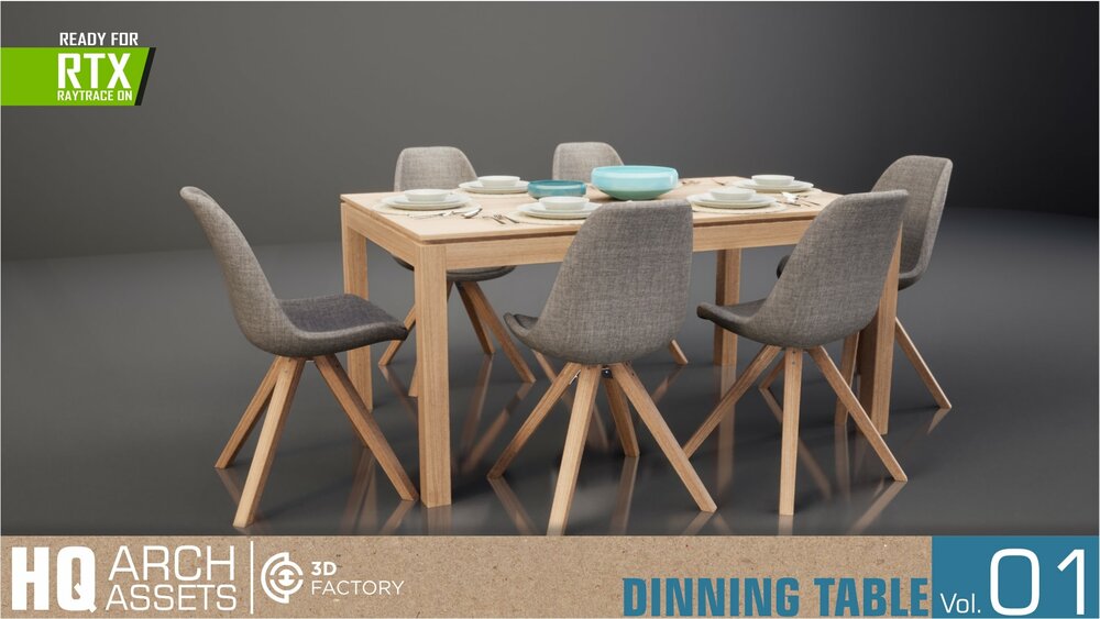 HQ Arch Assets / Dining TableVol.1 