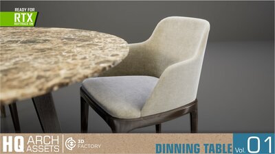 HQ Arch Assets / Dining TableVol.1 