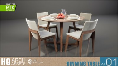 HQ Arch Assets / Dining TableVol.1 