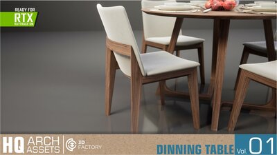 HQ Arch Assets / Dining TableVol.1 